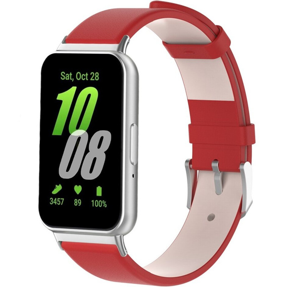 Curea din piele pentru Samsung Galaxy Fit 3, roșu