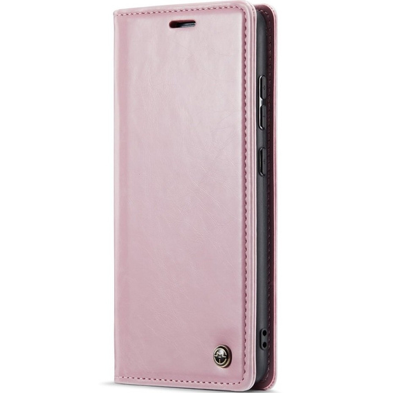 Carcasă flip CASEME pentru Samsung Galaxy A33 5G, Waxy Textured, roz