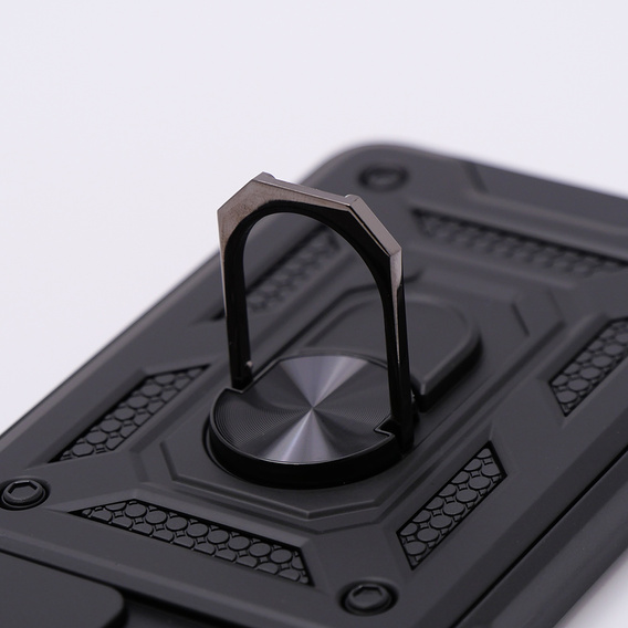 Husă blindată pentru Motorola Moto G54 5G, CamShield Slide, negru