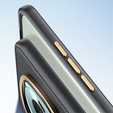 Husă din piele pentru Honor Magic 6 Pro 5G, leather hybrid, negru