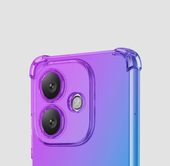 Husa pentru Oppo A40 / Oppo A40m, Gradient Dropproof, Violet / albastru