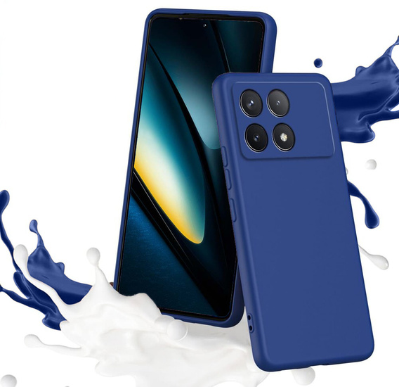 Husa pentru Xiaomi Poco F6 Pro, Silicone Lite, albastru