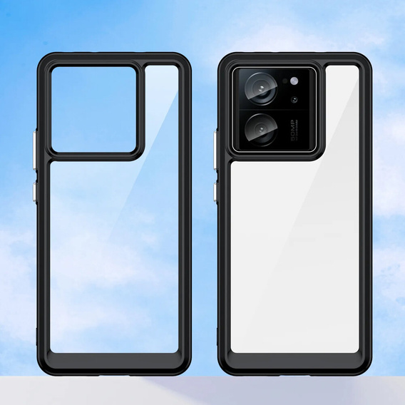Huse pentru Xiaomi 13T / 13T Pro, Fusion Hybrid, transparent / negru