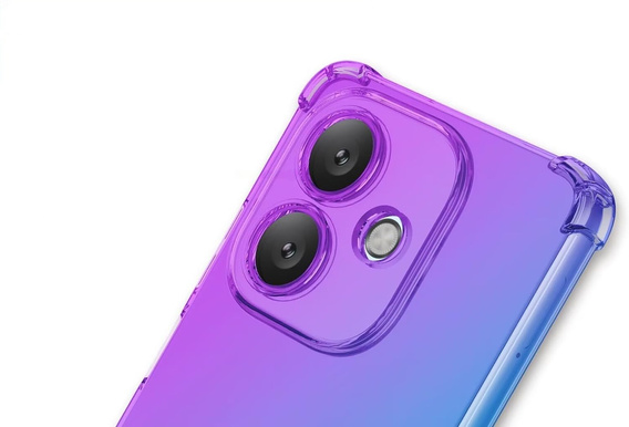 Husa pentru Oppo A40 / Oppo A40m, Gradient Dropproof, Violet / albastru