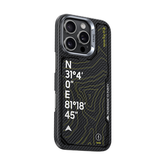 BENKS Kevlar Magnetic Armor Air Kevlar 600D Summit Kangrinboque 0065 la cazul MagSafe pentru iPhone 16 Pro