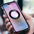 Husa LUPHIE pentru iPhone 14 Pro, Armor Bumper, negru / roșu