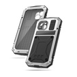 Husă pentru iPhone 15, R-JUST, armată, de argint / negru