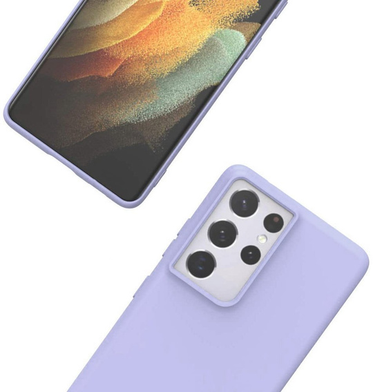 Husa pentru Samsung Galaxy S21 Ultra, Silicone Lite, lavanda