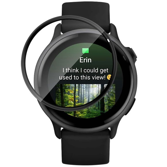 2x ERBORD Hybrid Glass pentru Garmin Vivoactive 6