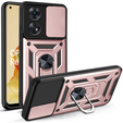 Husă blindată pentru Oppo Reno8 T, CamShield Slide, roz
