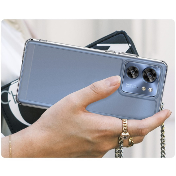 Huse pentru Motorola Edge 40, Fusion Hybrid, transparentă