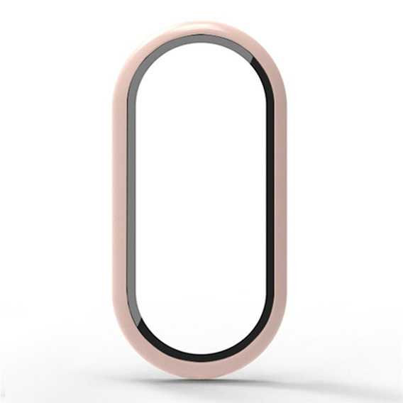 Carcasă 2in1 + sticlă călită pentru Xiaomi Smart Band 10 / 9 / 8, roz