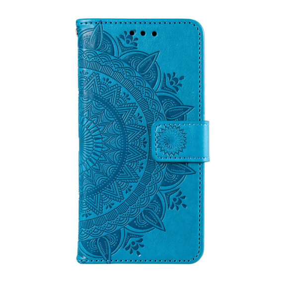 Cu clapetă pentru Xiaomi Redmi Note 13 Pro 4G / Xiaomi Redmi Note 14S / Xiaomi Poco M6 Pro 4G, Mandala, albastru