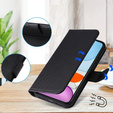 Cu clapetă pentru Samsung Galaxy M15 5G, Wallet Smart Magnet, negru