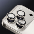 2x ERBORD OPTIK Pro sticlă călită pentru iPhone 16 Pro / 16 Pro Max camera foto, negru