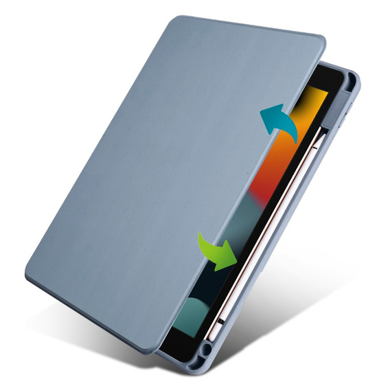 Husă pentru iPad 10.2" 2021/2020/2019 (9/8/7 gen.), cu spațiu pentru stylus, rotativ la 360 °, violet