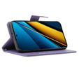 Cu clapetă pentru Xiaomi Poco X6 5G, Butterfly, violet