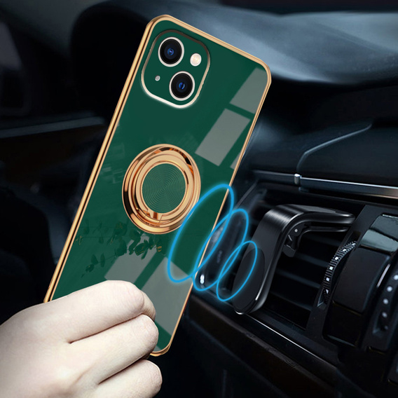 Huse pentru iPhone 14, Electro Ring, verde