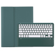 Carcasă + tastatură Samsung Galaxy Tab S9+, Leather Pen Slot, verde închis