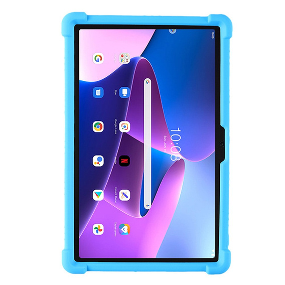 Silicon husă pentru Lenovo Tab M10 Plus 10.6 Gen 3 TB-125F TB-128F, Impact, armat, albastru