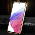 Huse pentru Samsung Galaxy A53 5G, Cowhide Leather, roz