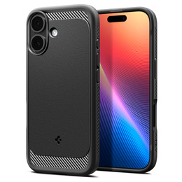 Carcasă Spigen Rugged Armor MagSafe pentru iPhone 17, negru mat