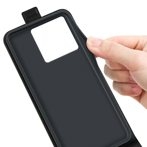 Cu clapetă pentru Xiaomi 13T / 13T Pro, Flip, negru