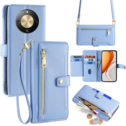 Husă flip cu buzunar cu fermoar pentru Honor Magic 8 Lite