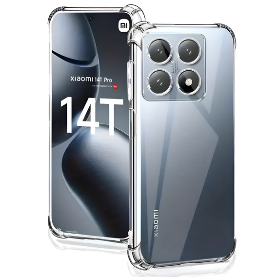 Huse pentru Xiaomi 14T Pro, Dropproof, transparentă