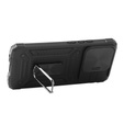 Carcasă blindată pentru Xiaomi Redmi Note 13 Pro 5G, CamShield Slide, negru + sticlă călită 9H