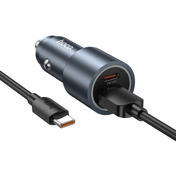 Încărcător auto Hoco Z60 USB-A + USB-C 48 W cu cablu