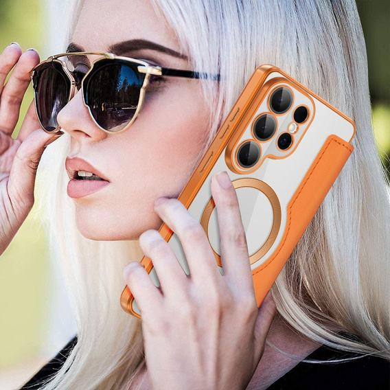 Husă RFID Wallet MagSafe cu protecție pentru cameră pentru Samsung Galaxy S26 Ultra