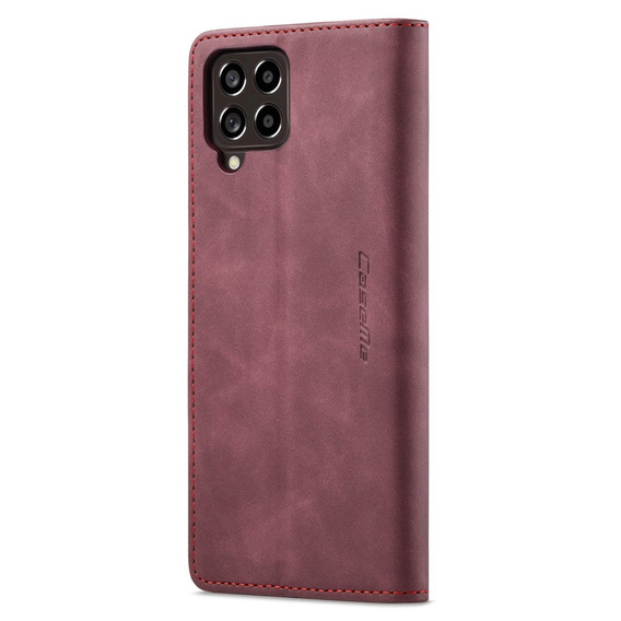 Husa CASEME pentru Samsung Galaxy M33 5G, Leather Wallet Case, maroon