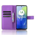 Cu clapetă pentru Motorola Moto G24 / G24 Power / G04, Wallet Smart Magnet, violet