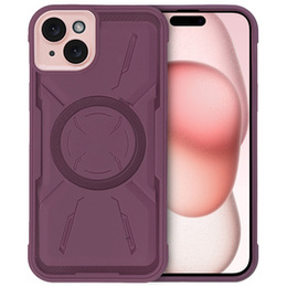 Husă pentru iPhone 15, ERBORD Armor Mag, maroon