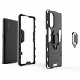 Huse pentru Oppo Reno 4 Pro 5G, Kickstand Ring, negru
