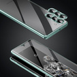 Husa pentru Samsung Galaxy S23, Magnetic Dual Glass, verde