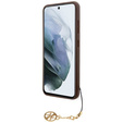 GUESS Huse pentru Samsung Galaxy A55, 4G Charms Collection Hardcase, maro