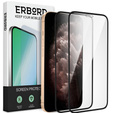 2x sticlă călită pentru iPhone 12/12 Pro, ERBORD 3D pentru întregul display