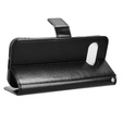 Cu clapetă pentru Google Pixel 9A, Crazy Horse Wallet, negru