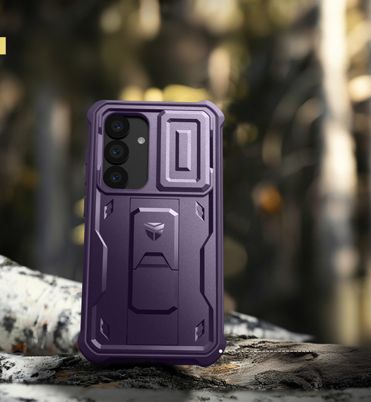 Husă blindată pentru Samsung Galaxy S25, Dexnor Full Body (Two Frames), violet