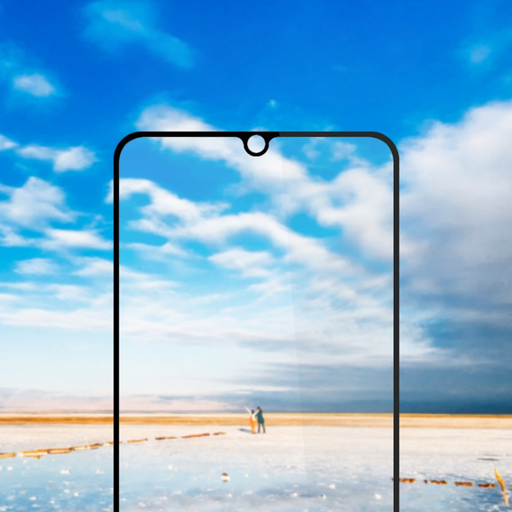 Amorus Full Glue Sticlă călită pentru Samsung Galaxy A25 5G, cadru negru