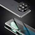 Husa pentru OnePlus 12 5G, Magnetic Dual Glass, de argint