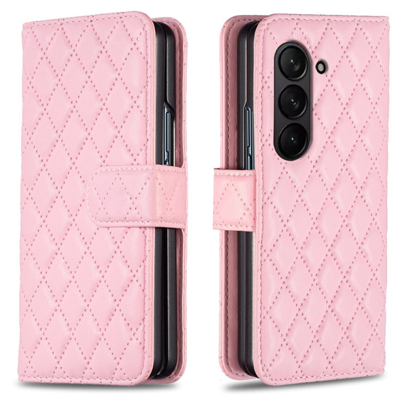 Cu clapetă pentru Samsung Galaxy Z Fold6 5G, Wallet, BINFEN COLOR, roz