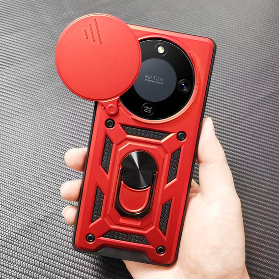 Husă blindată CamShield Slide cu capac pentru cameră și inel pentru Honor Magic 8 Lite