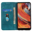 Huse pentru Xiaomi Redmi Note 13 Pro 4G / Xiaomi Redmi Note 14S / Xiaomi Poco M6 Pro 4G, Wallet Litchi Leather, verde