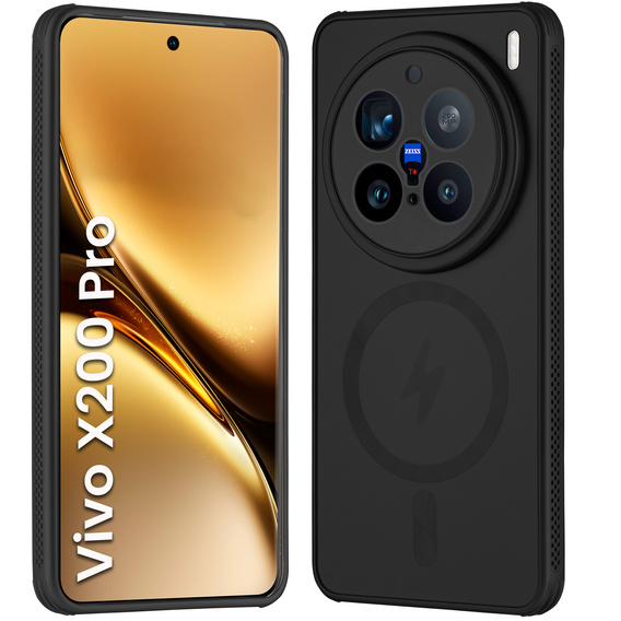 Carcasă pentru Vivo X200 Pro 5G, MagSafe, negru