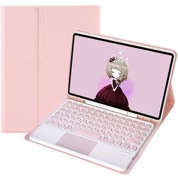 Carcasă + tastatură Samsung Galaxy Tab S6 Lite 2020 P610/P615 / S6 Lite 2022 10.4, Touchpad Pen Slot, roz rose gold