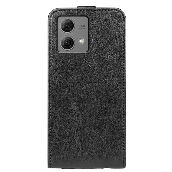 Cu clapetă pentru Motorola Moto G84, Flip, negru