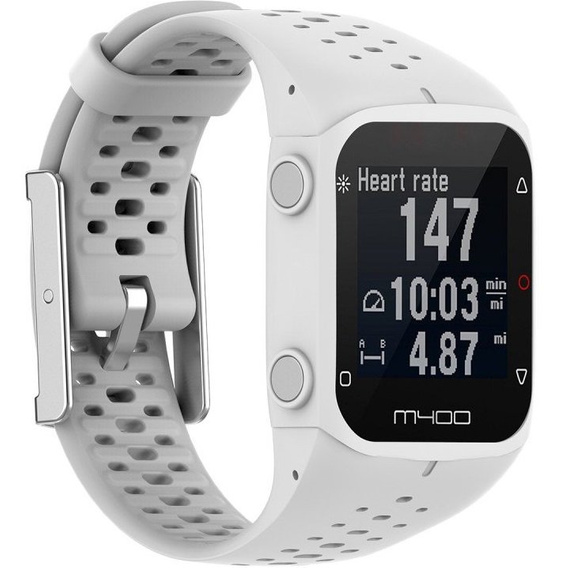 Curea din silicon pentru Polar M400/M430, alb